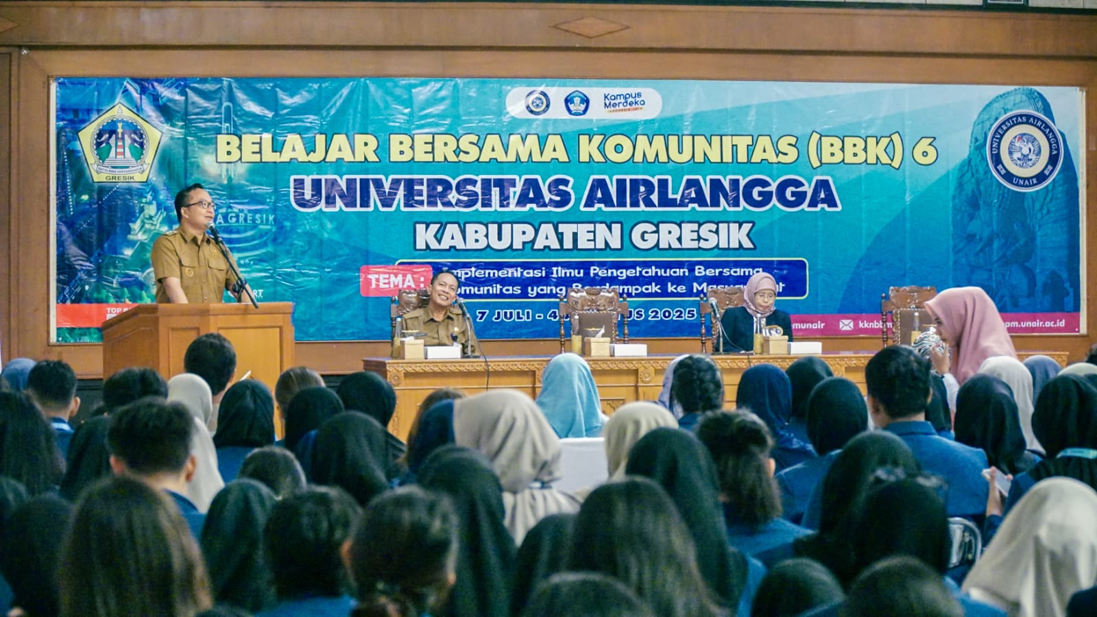 Fokuskan Empat Isu Strategis, Wabup Gresik Terima Mahasiswa KKN-BBK
