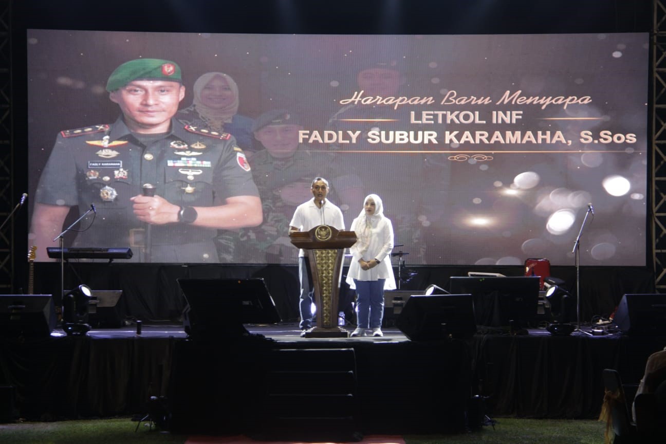 Bupati apresiasi kinerja Dandim Gresik Letkol Inf Ahmad Saleh Rahanar, dan antusias sambut Letkol Inf Fadly Subur Karamaha